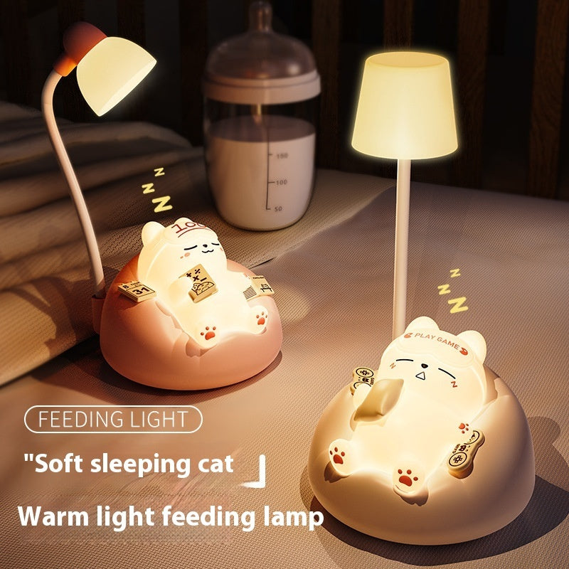 Creative Sleeping Cat Small Night Lamp