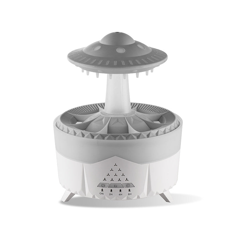 Raining Humidifier UFO Raindrop Aromatherapy LED Lamp