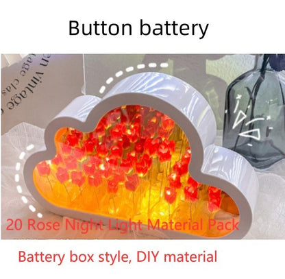 Tulip Night Lamp DIY Material Cloud Tulips Night Lamp Decorative