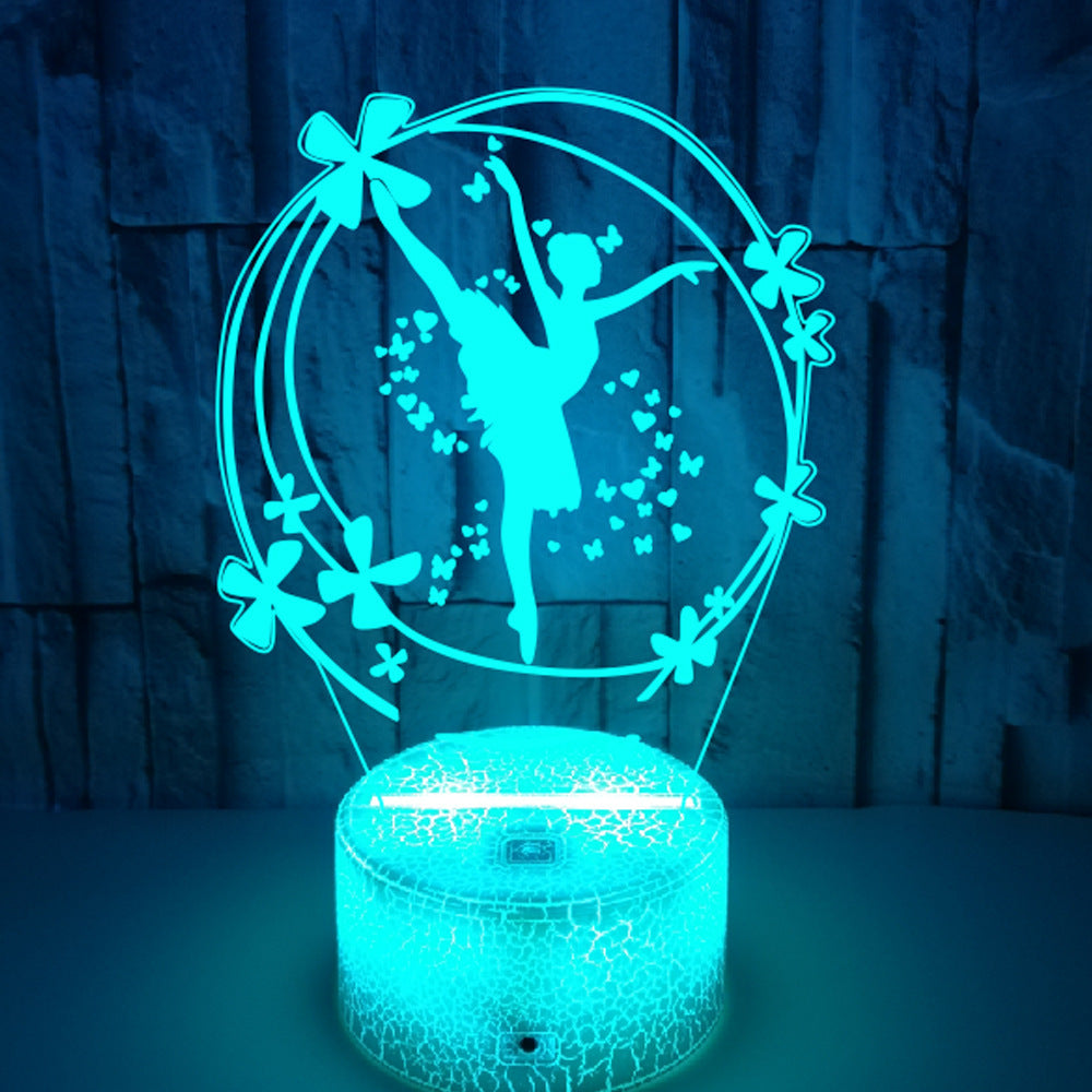 Foreign Trade Ballet Colorful Touch LED Table Lamp