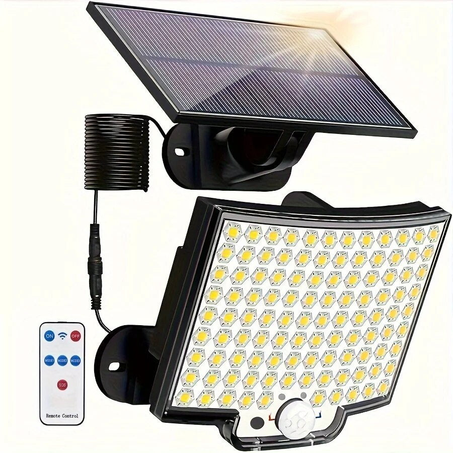 106LED Split Solar Light Outdoor Waterproof With Motion Sensor