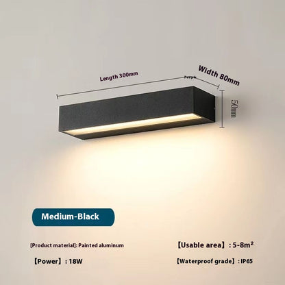 Outdoor Long Waterproof Wall Lamp