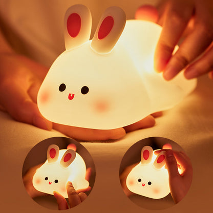 Cute LED Night Light Touch Sensor Nightlights Big Face