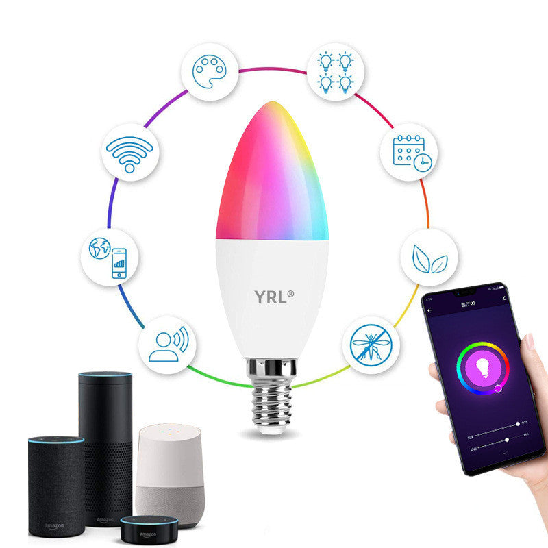 Smart WifI Led Lamp E14 RGB CW WW Led Bulb Dimmable