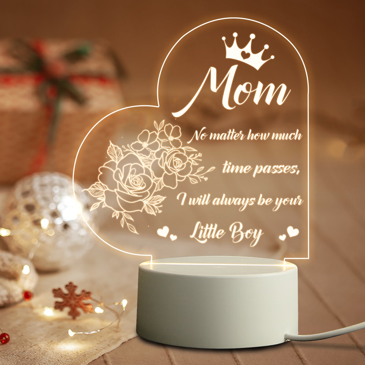 Mother's Day Birthday Personalized Decoration Bedside Table Lamp Unique Gift For Mom