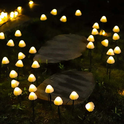 Outdoor Solar Floor Outlet Mushroom Led Small Colored Lights