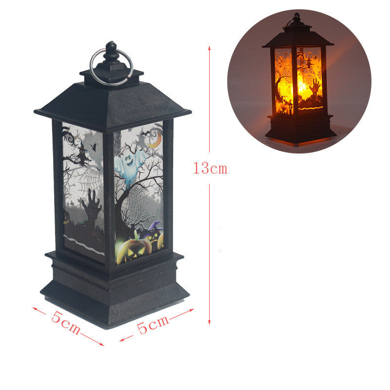 Small Wind Lantern Candle Lamp Flame Lamp Fireplace Lamp