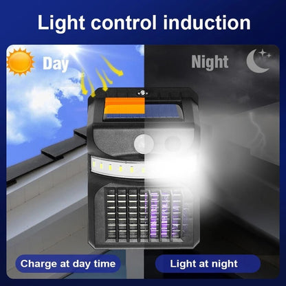 New Solar Wall Lamp Upgrades Mosquito Repellent Function