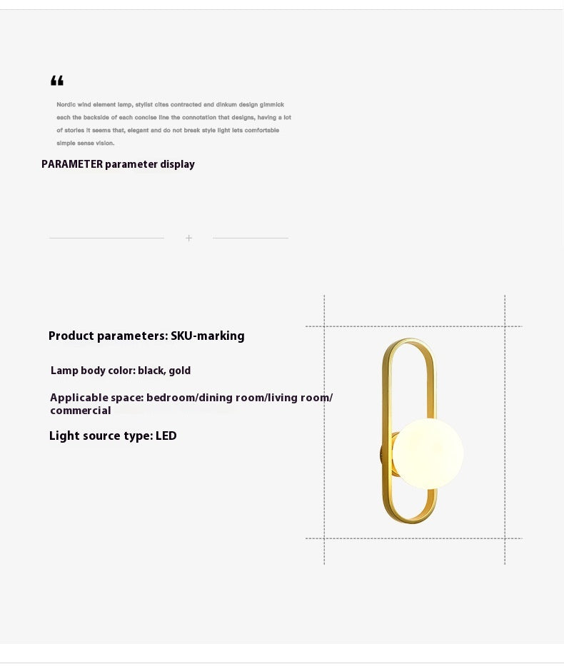 Minimalist Wall Lamp Bedside Lamp Minimalist Wall Light