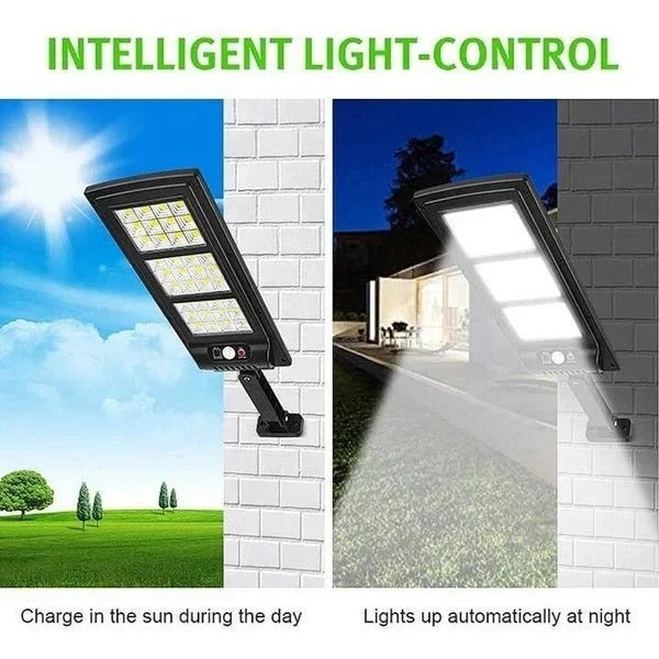 New Outdoor LED Solar Wall Lamp Human Body Sensing