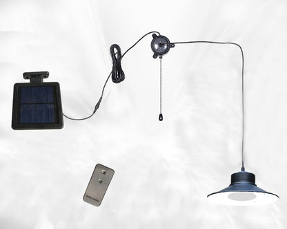 Indoor Solar Pull Cord Light Remote Control LED Chandelier