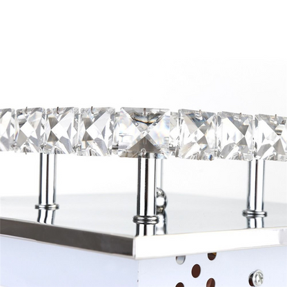 LED square creative crystal ceiling chandelier