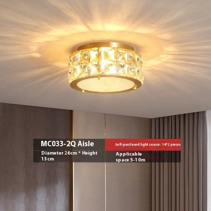 Copper Light Luxury Ceiling Lamp