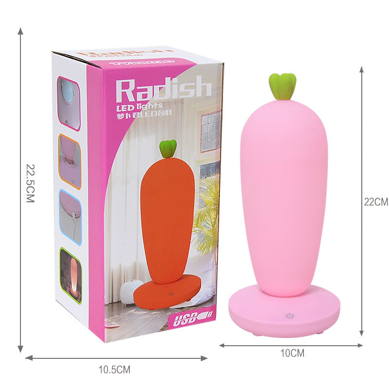 Small Night Lamp Creative Cartoon Carrot Desk Lamp