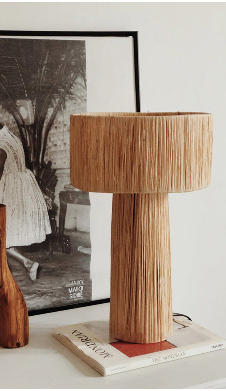 Japanese-style Creative Home Hand-woven Floor Lamp