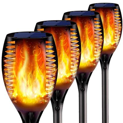 Solar Flame Flickering Garden Led Light Solar Tiki Torch Decoration Led Lamp