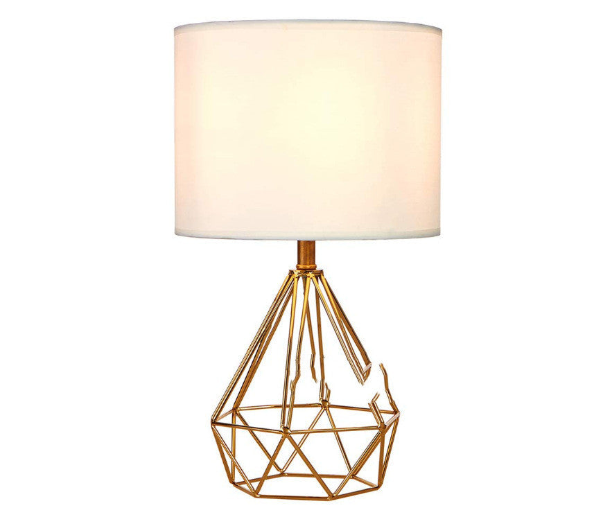 Iron Art Simple Diamond Type Table Lamp Living Room