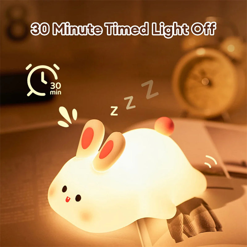 Cute LED Night Light Touch Sensor Nightlights Big Face