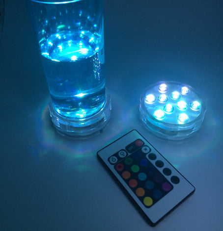 Light round candle lamp, LED for battery submersible lamp, waterproof candle lamp, decorative electronic candle lamp