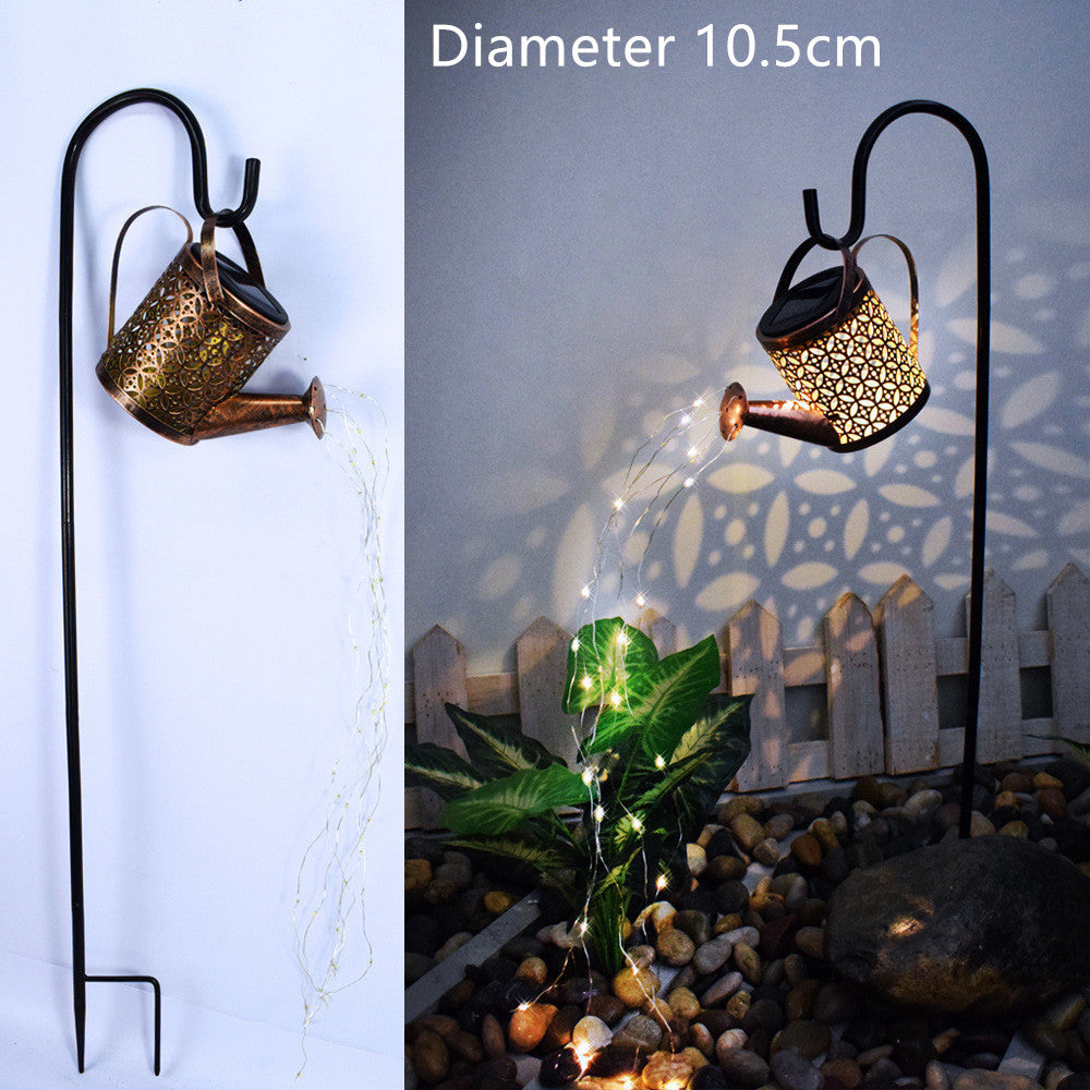 Enchanted Watering Can Outdoor Solar Watering Can Ornament Lamp