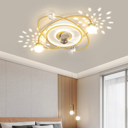 Nordic bedroom decor led lights for room Ceiling fan light lamp