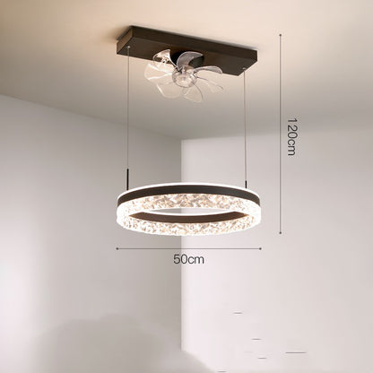 The New Ceiling Light Invisible Fan Scandinavian Light Luxury Ceiling Fan Light