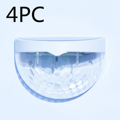 Solar Light Outdoor Waterproof Semicircular Fence Lamp Water Drop Effect Wall Lamp Garden Lamp Corridor Lamp Staircase Lamp