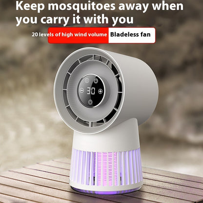 Creative 2-in-1 Mosquito Killing Mini Desk Fan Night Lamp