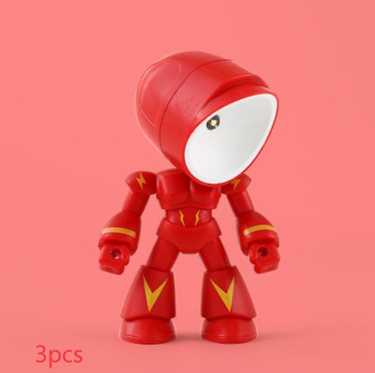 Cute LED Hero Table Lamp Mini Portable Cool Night Light