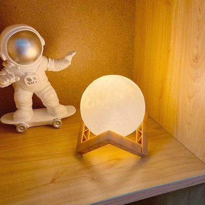 3D Print Rechargeable Moon Lamp LED Night Light