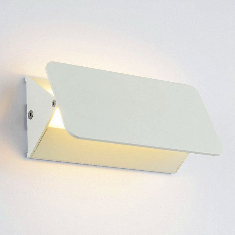 Simple LED Aluminum Wall Lamp Square Adjustable Angle Indoor balcony