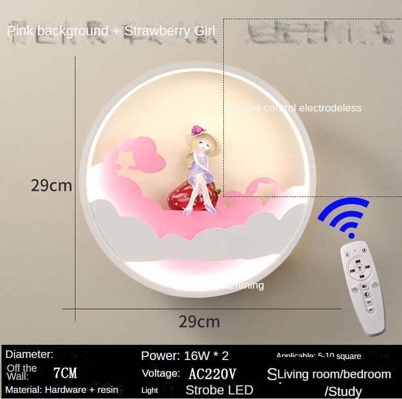 Modern Minimalist Cartoon Children's Room Wall Lamp