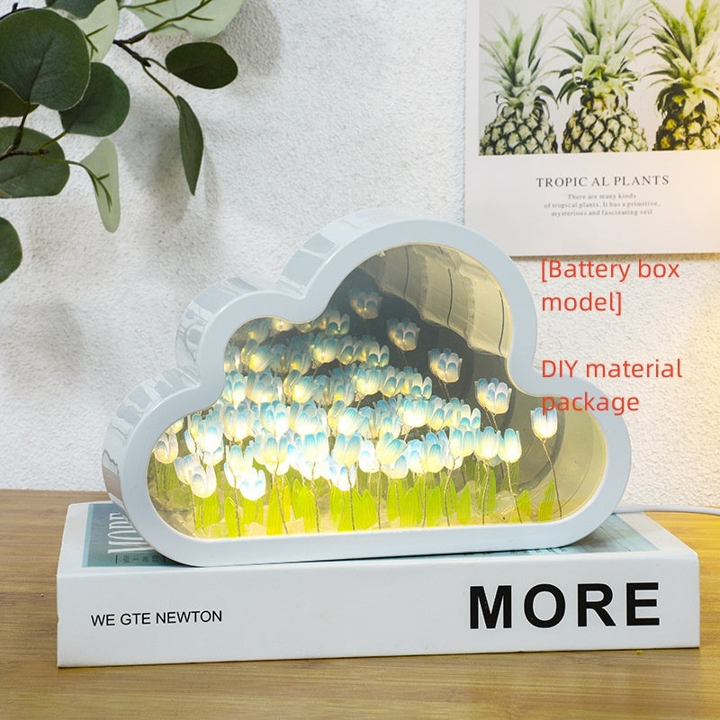Tulip Night Lamp DIY Material Cloud Tulips Night Lamp Decorative