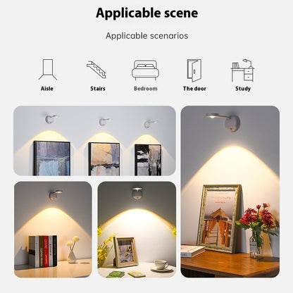 Rechargeable Spotlight Punch-free Remote Control Wall Lamp