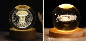 Luminous Starry Sky And Planets Moon Moon Crystal Ball