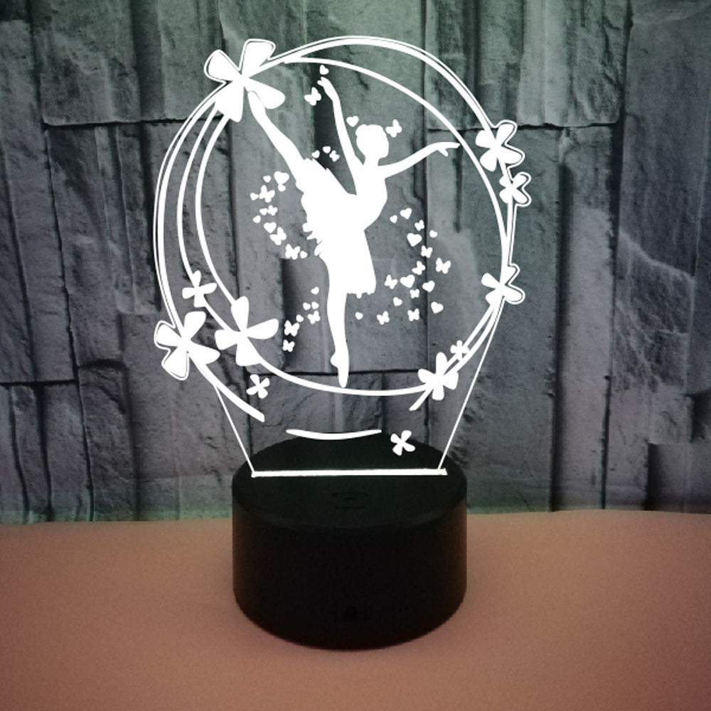 Foreign Trade Ballet Colorful Touch LED Table Lamp