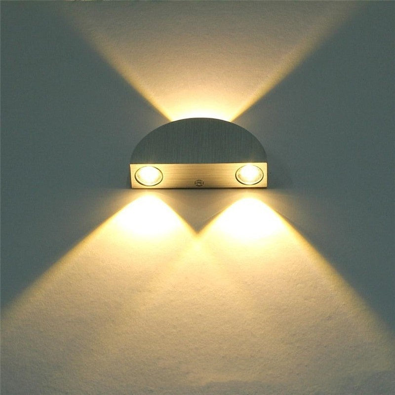 LED Semicircle Wall Aluminum Interior Decorative Lamp