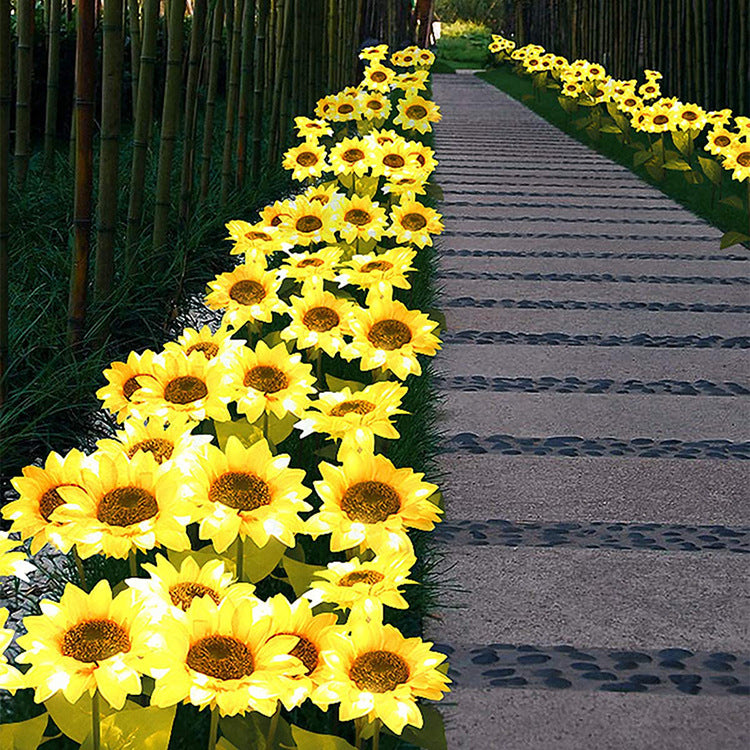 LED Solar Sunflower Lamps Solar Light Decorative Lights