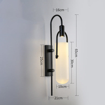 Simple Modern Creative Living Room Glass Wall Lamp