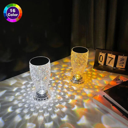 Fish Scale Lamp With USB Port LED Rechargeable Touch Night Light