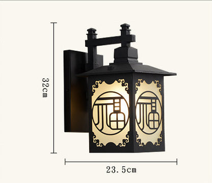 Chinese classical outdoor waterproof wall lamp