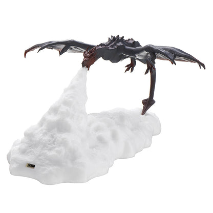 3D Printed LED Cartoon Fire Dragon Lamps Decoration Gift