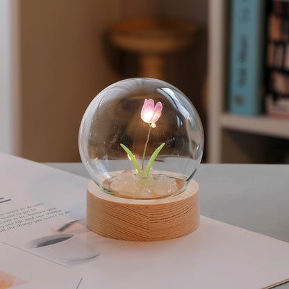 Artificial Tulip Flower Night Light LED Night Lamp