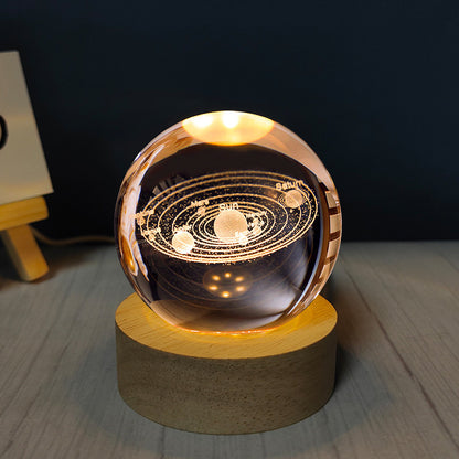 Usb Plug-in Luminous Crystal Ball Night Light