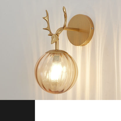 Modern Minimalist Creative Round Glass Wall Lamp