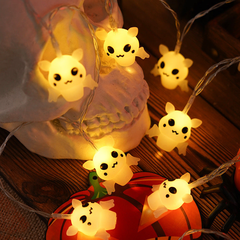 PVC Soft Material Halloween Lighting Chain Pumpkin Ghost