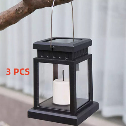 3pcs Solar Powered LED Lantern Lights Waterproof Lamp