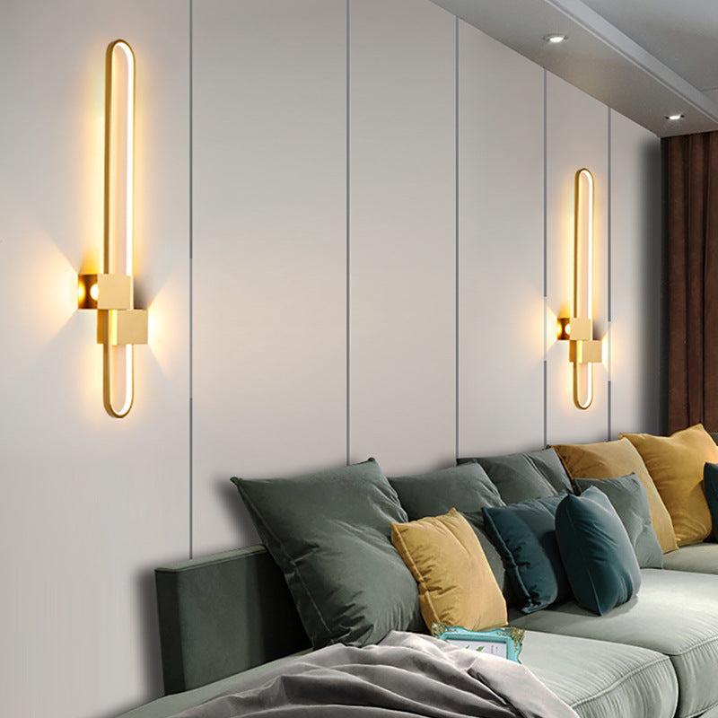 Modern Minimalist Wall Lamp Light Luxury Romantic Living Room