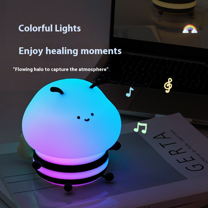 LED Night Lights Bee Colorful Rechargeable Decor Light Kids Gifts