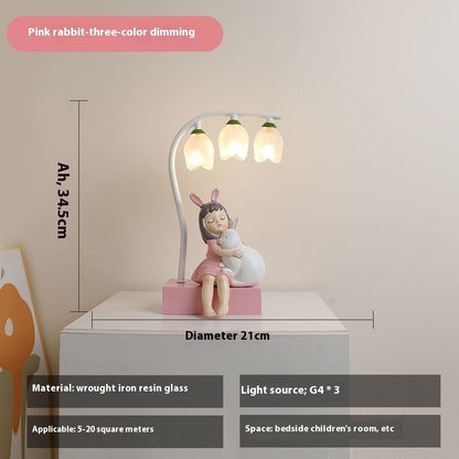 Children's Room Table Lamp Bedroom Cute Creative Bedside Lamp